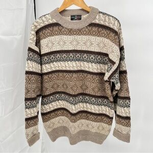 The Italian Sweater Co Vintage Mens Wool/Acrylic Sweater Size L Grandpa